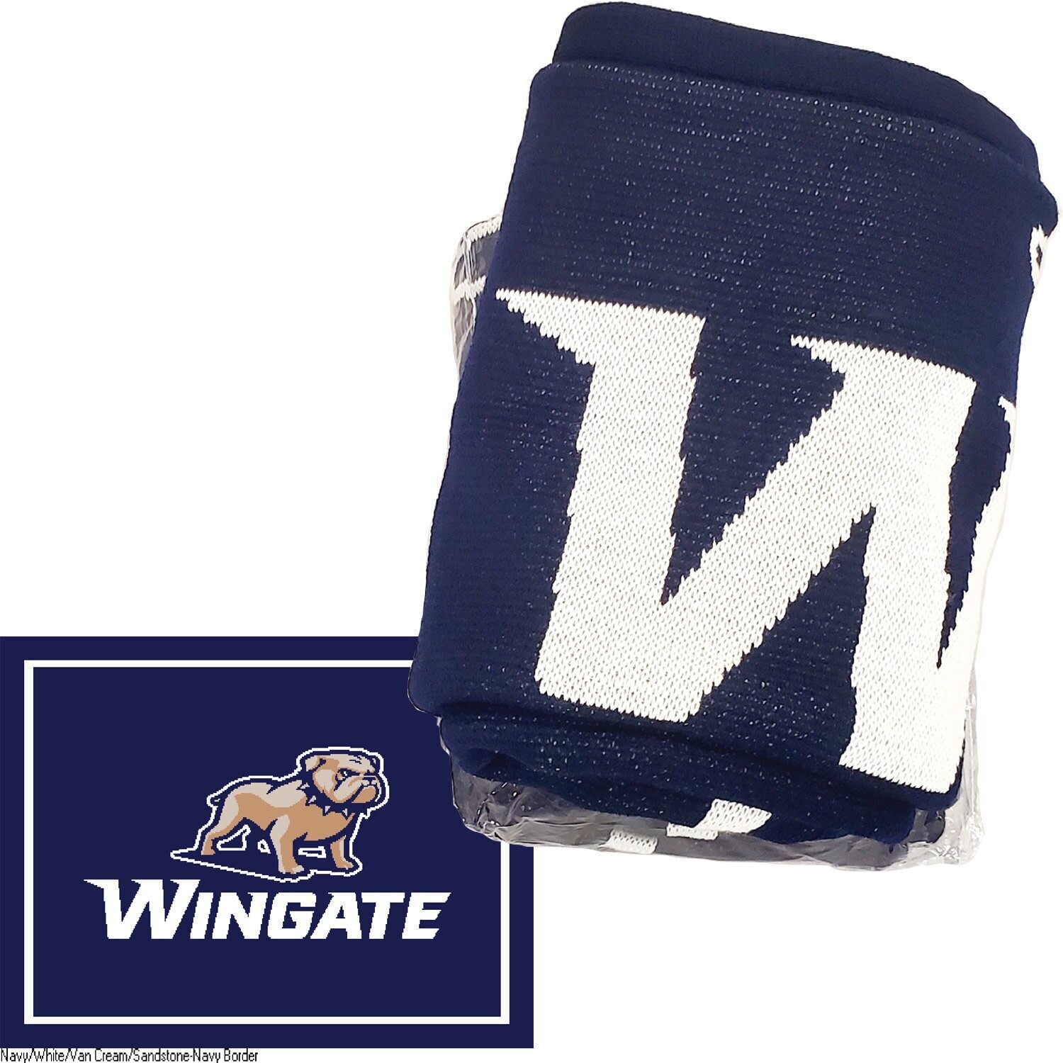 63&quot; x 53&quot; Knit Blanket Full Dog Over Wingate