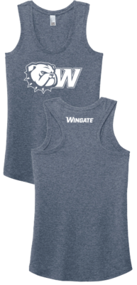 Navy Dog Head W Wingate Back Perfect Tri Racerback Tank