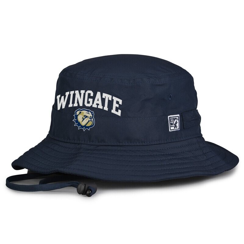 Navy Bucket Hat Wingate Dog Head