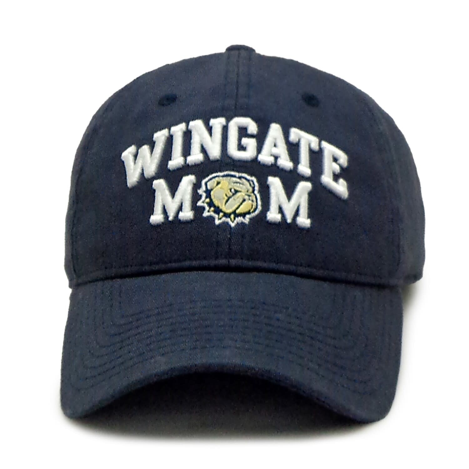 Navy Mom Hat Dog Head O Unstructured Adjustable Hat