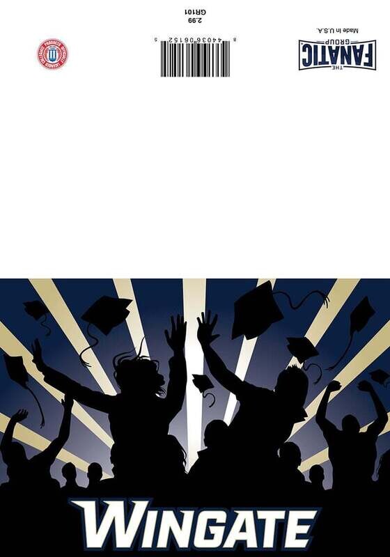 5&quot; x 7&quot;  Wingate Graduation Go Bulldogs Greeting Card