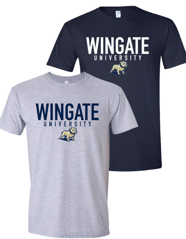 Wingate University Full Standing Bulldog Short Sleeve T Shirt