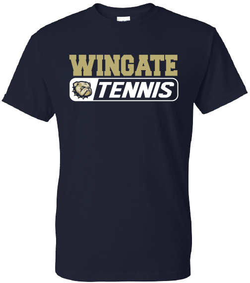 Navy Wingate Dog Head Tennis Short Sleeve T Shirt