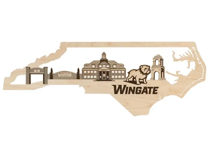 In Store Pick Up Only 30&quot; x 11&quot; x .25&quot; Maple Wingate Skyline In State Wood Wall Hanging