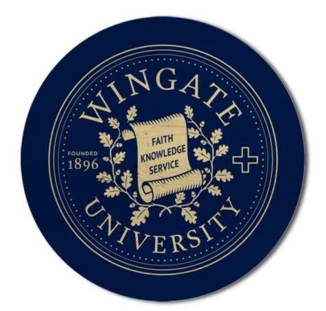 2.5&quot; x 2.5&quot; Wingate Seal Circle Wood Magnet