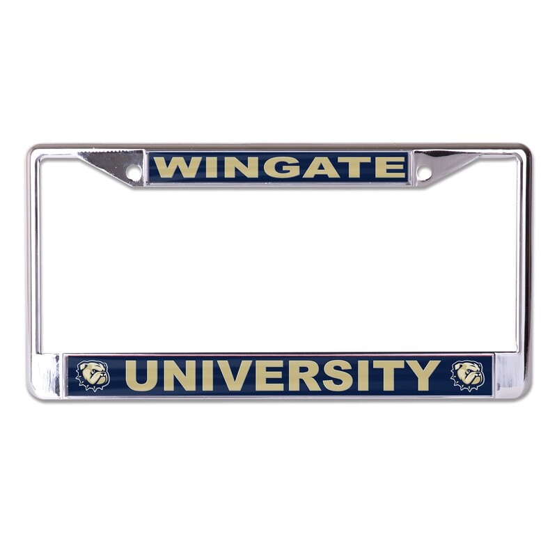 Wingate University Dog Head Laser Cut License Plate  Frame