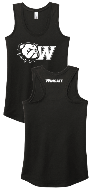 Black  Dog Head W Wingate Back Perfect Tri Racerback Tank