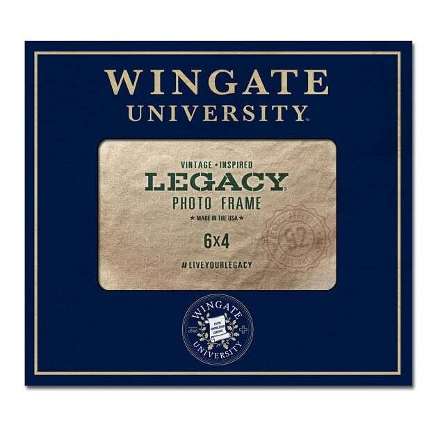 8&quot; x 10&quot; but fits 4&quot; x 6&quot; Picture Wingate University Seal Frame
