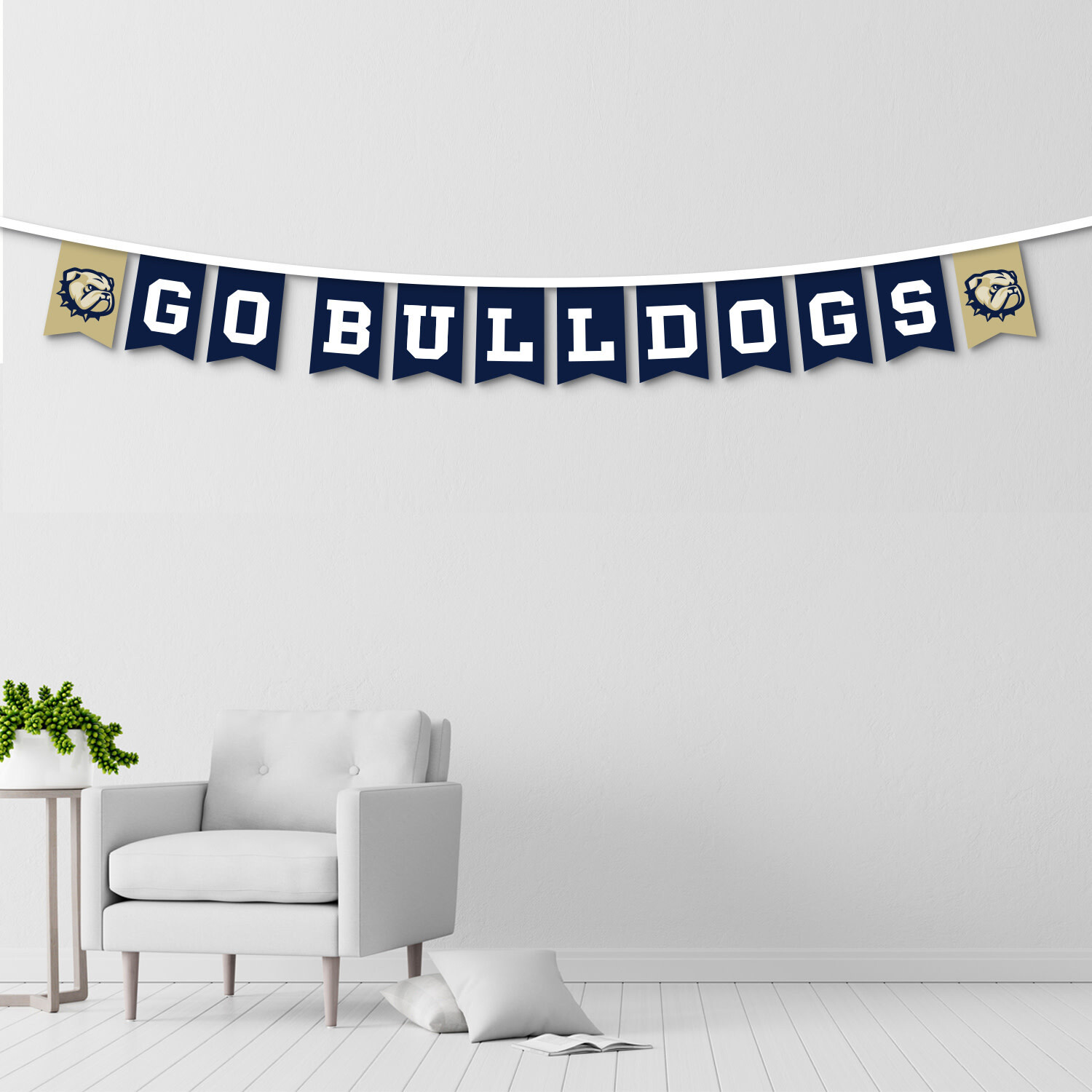 Banner String GO BULLDOGS
