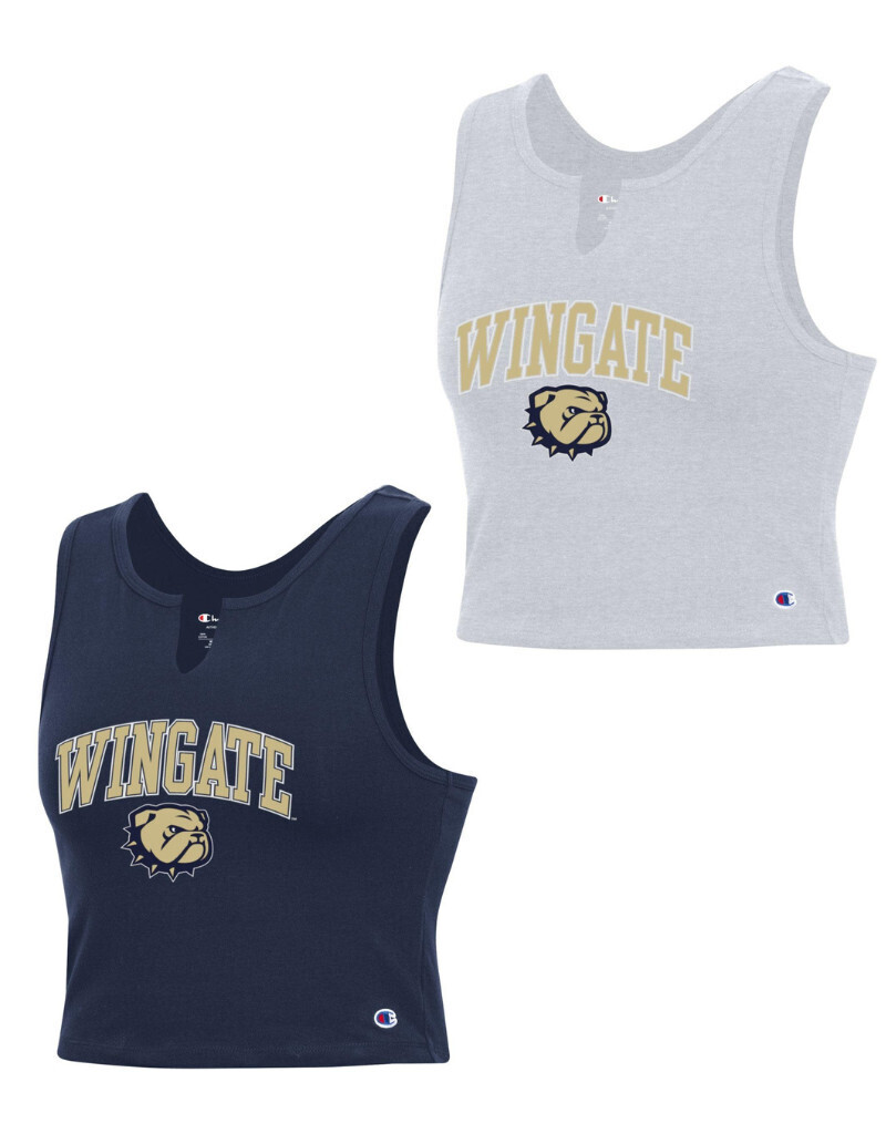Wingate Dog Head Fan Fitted Crop Tank