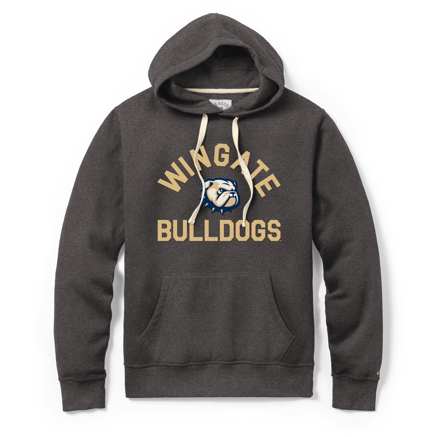 Stadium Charcoal Wingate Dog Head Bulldogs Hoodie Sweatshirt
