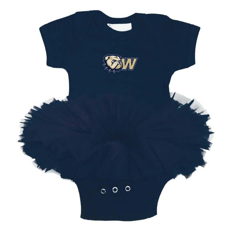 Navy  Dog Head W TuTu Creeper