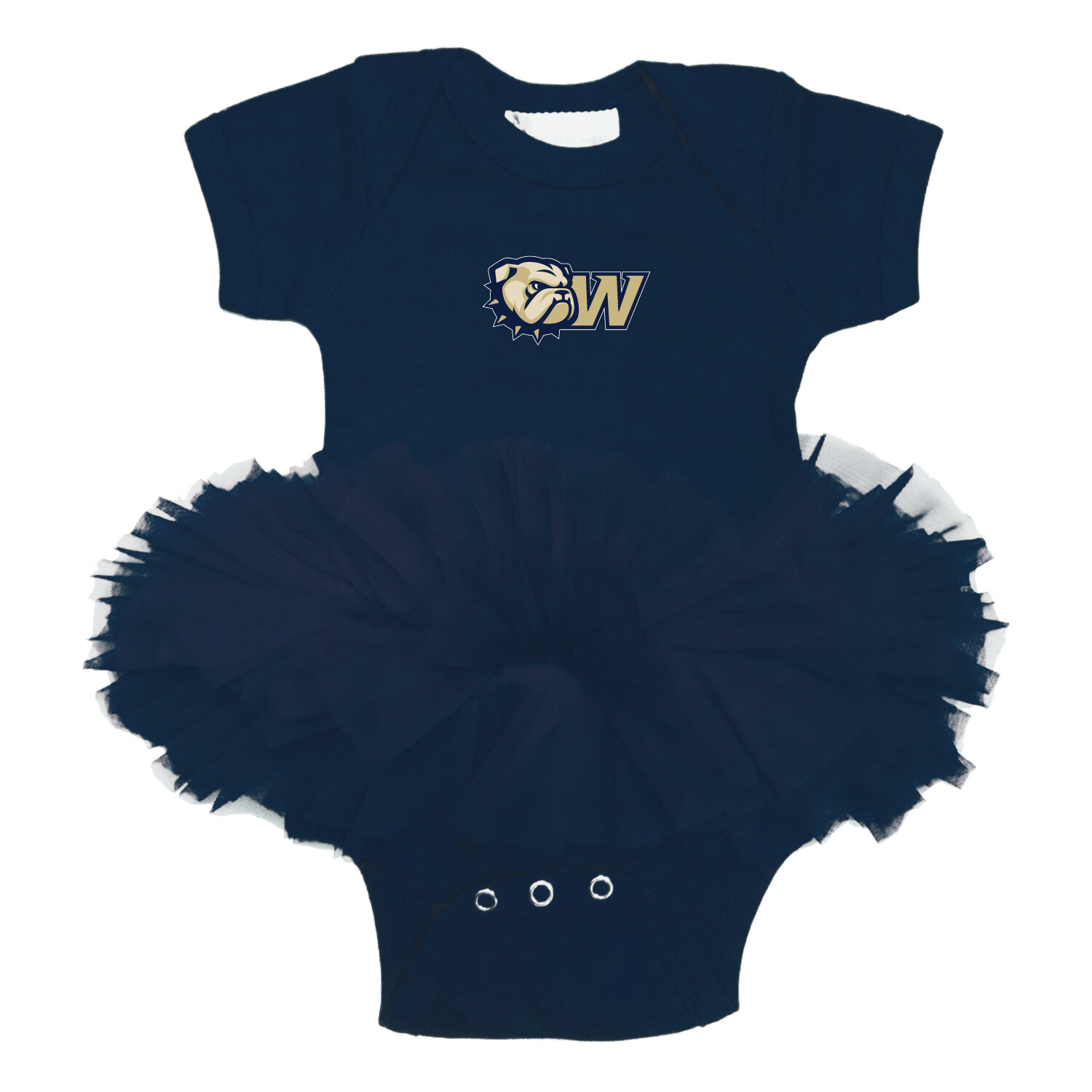 Navy  Dog Head W TuTu Creeper, Size: 12M