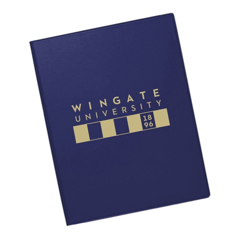 9&quot; x 12&quot; Navy Wingate University Vinyl Portfolio
