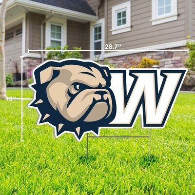 DROP SHIP ONLY Dog Head W Yard Sign (ONLINE ONLY)