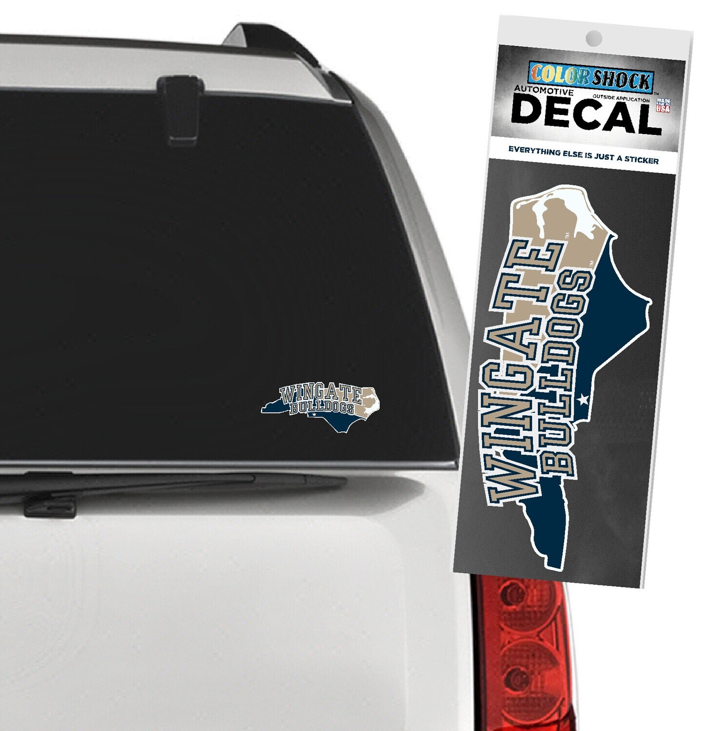 Wingate Bulldogs State of NC Decal