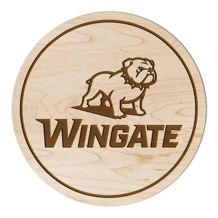 Single Full Dog Over Wingate Maple Coaster