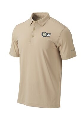 Vegas Gold Embroidered Dog Head W logo Omni-Wick Drive Polo