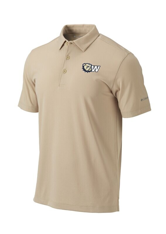 Vegas Gold Embroidered Dog Head W logo Omni-Wick Drive Polo