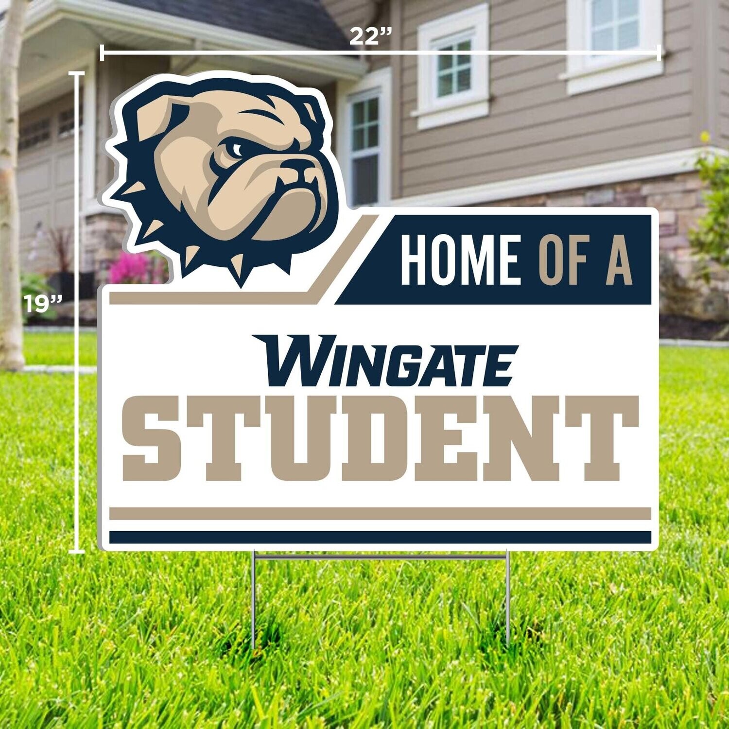 DROP SHIP ONLY Dog Head Home Of A Wingate Student Yard Sign (ONLINE ONLY)