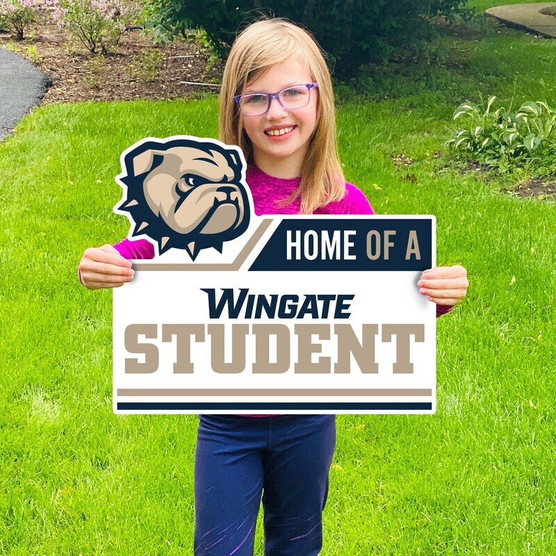 DROP SHIP ONLY Dog Head Home Of A Wingate Student Yard Sign (ONLINE ONLY)