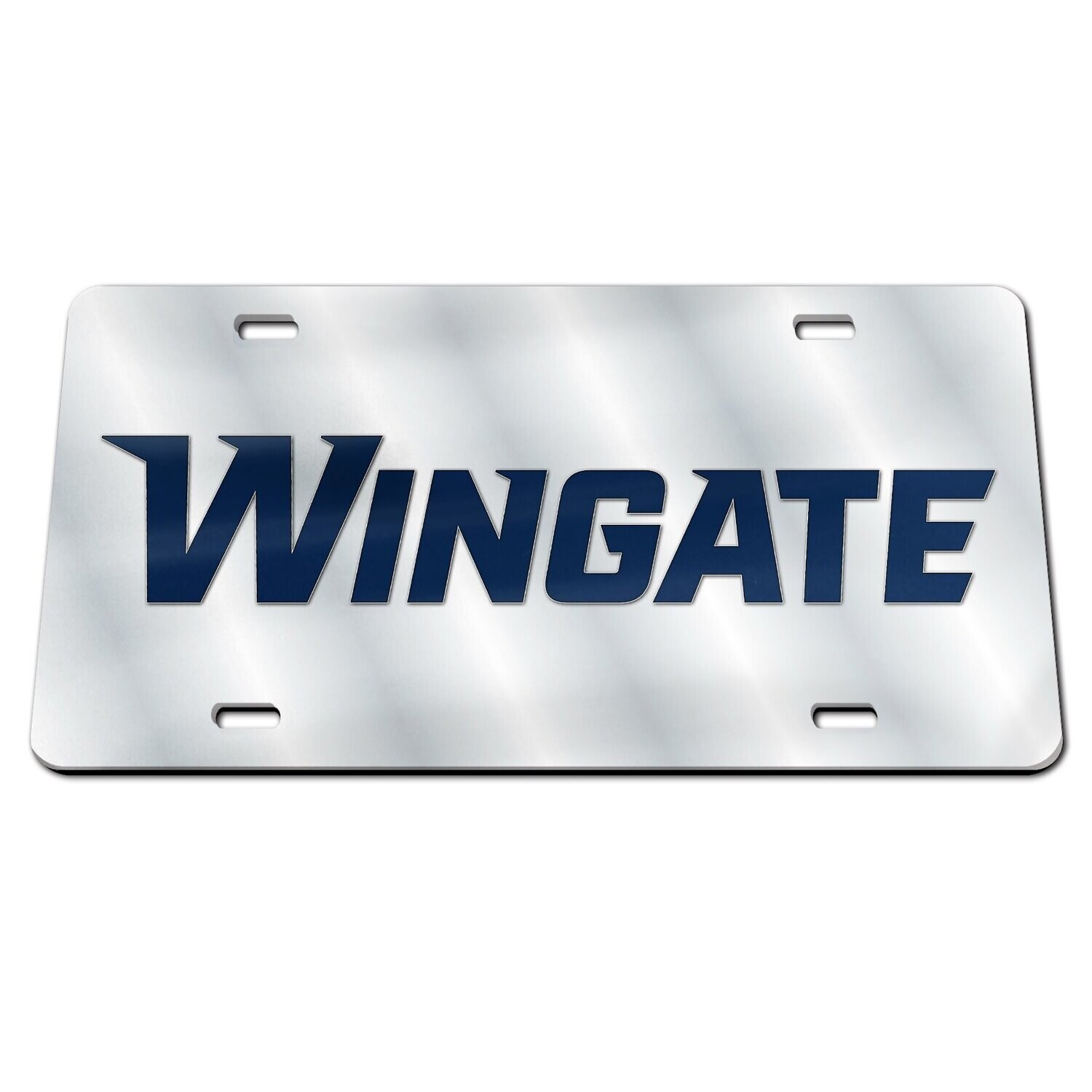 Wingate Inlaid Mirrored License Plate