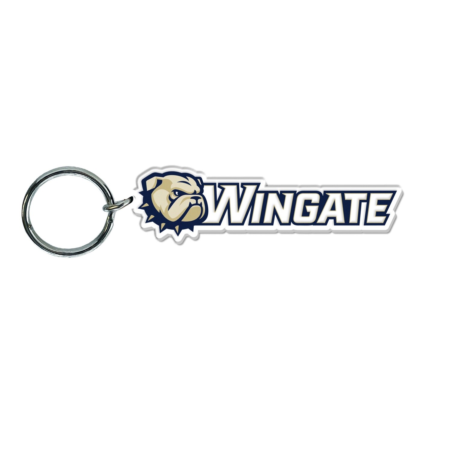 Dog Head Wingate Molded PVC Keychain