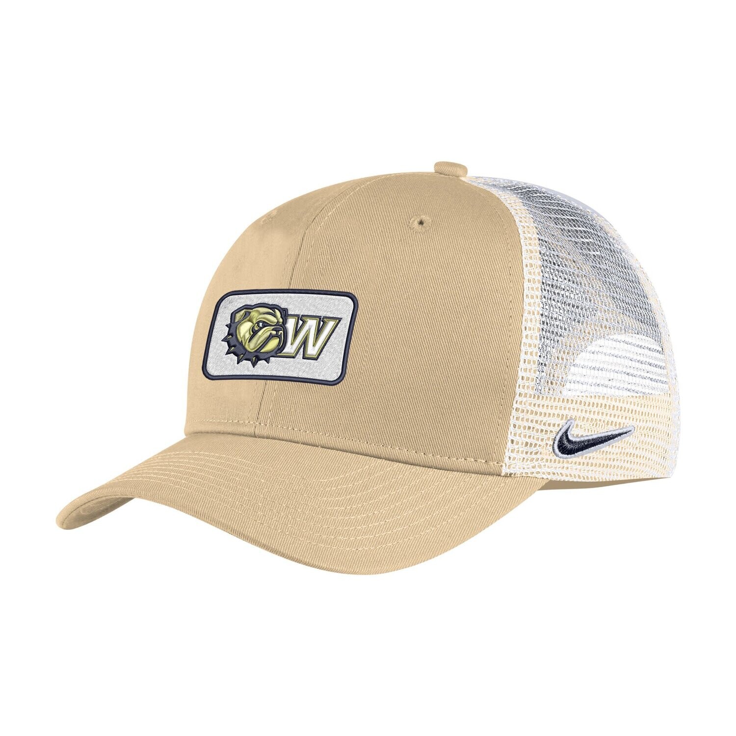 Vegas Gold Dog Head W Patch Trucker Adjustable Hat