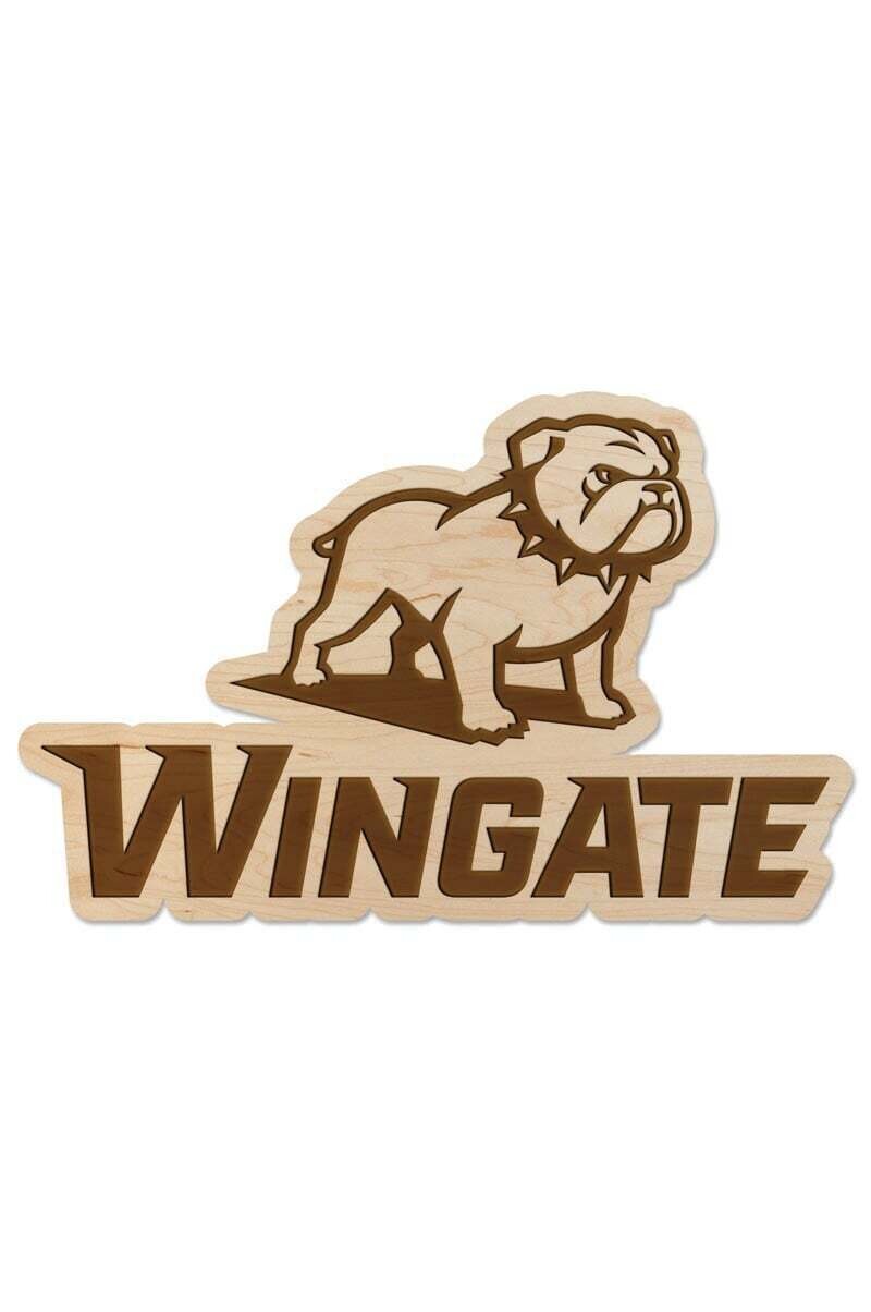 13&quot; x 20&quot; Maple Wood Wall Hanging Full Dog Over Wingate