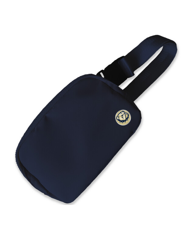 Navy Dog Head Logo Belt Bag