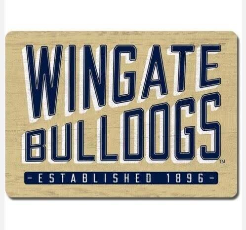 Wingate Bulldogs Established 1896 Wood Magnet