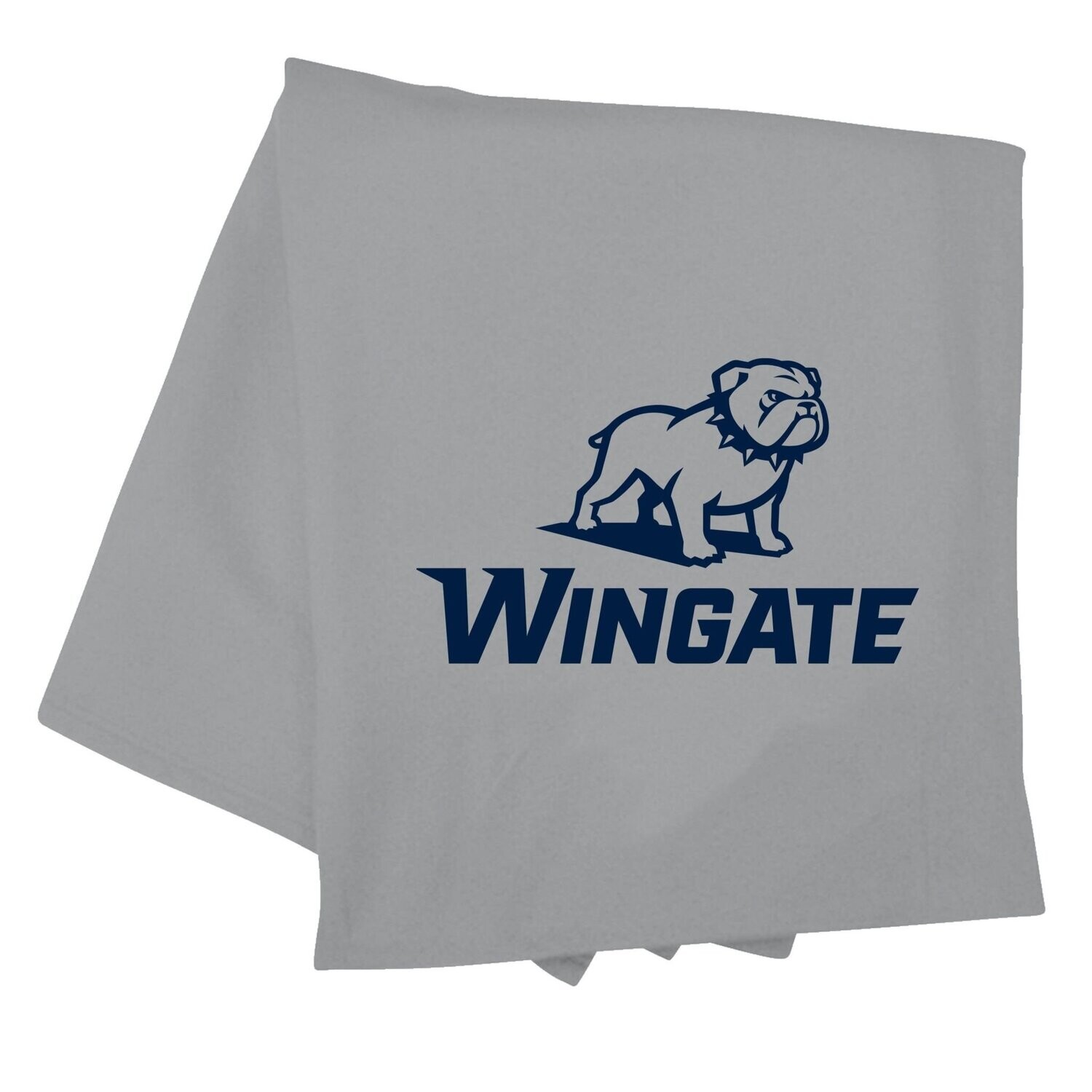 54&quot; x 84&quot; Grey Full Dog Over Wingate Proweave Sweatshirt Blanket