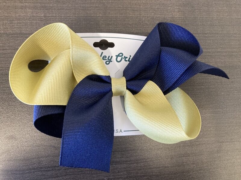Large Two Tone Curly Fluff Bow