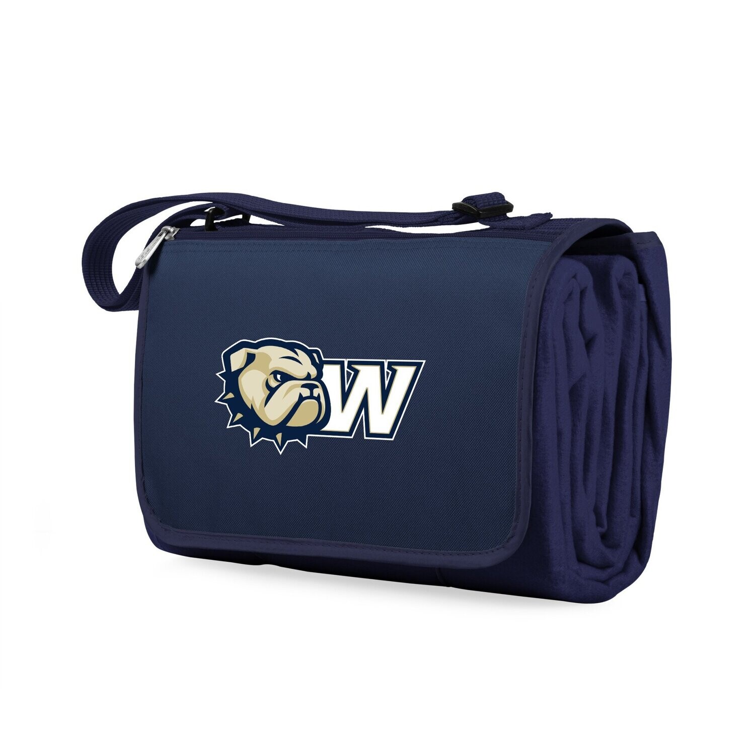 DROP SHIP ONLY  Blue Dog Head W Blanket Tote Outdoor Picnic Blanket (ONLINE ONLY)