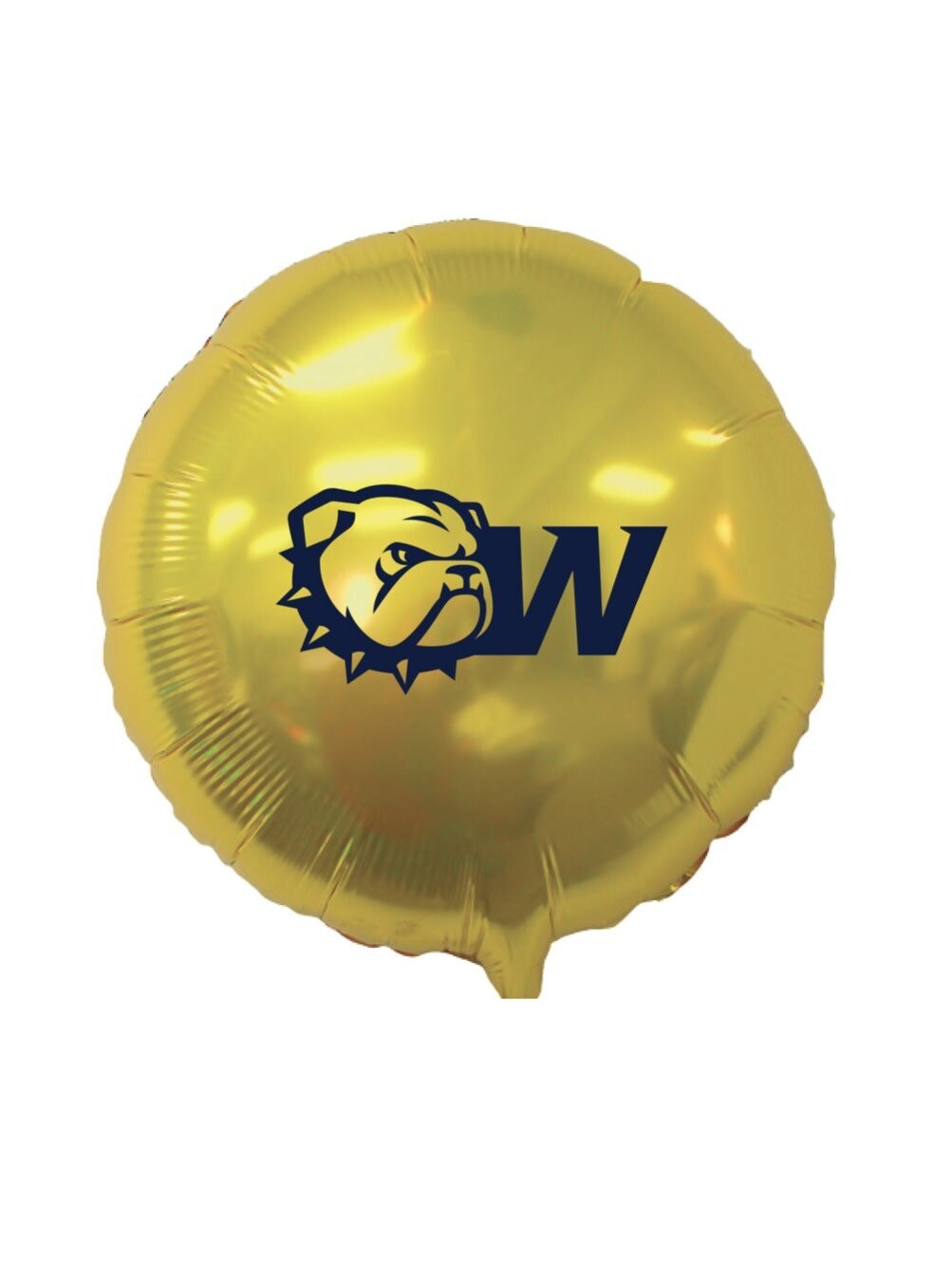 18&quot; Gold Dog Head W Foil Mylar Balloon