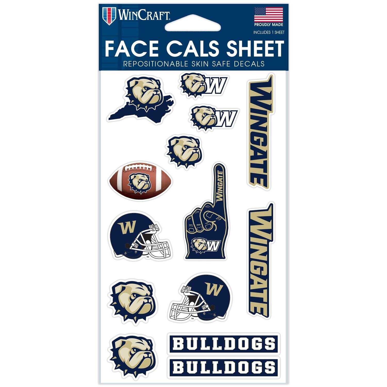 14 Pack Logos Repositionable Face Decals