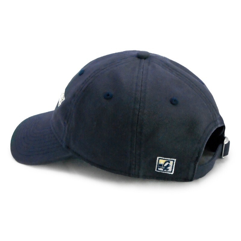 Deep Navy Dog Head Wingate Alumni Navy Unstructured Adjustable Hat