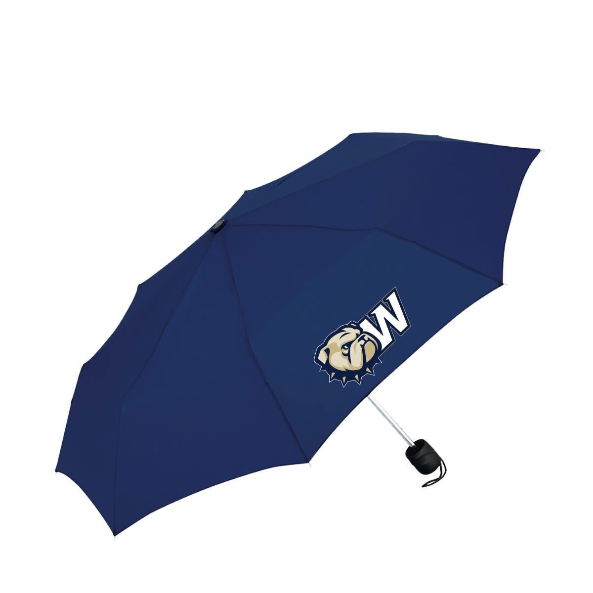42&quot; Manual Shaft  Dog Head W Navy Umbrella