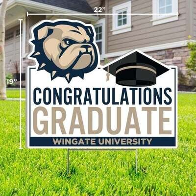 DROP SHIP ONLY Dog Head Congratulations Graduate Yard Sign (ONLINE ONLY)