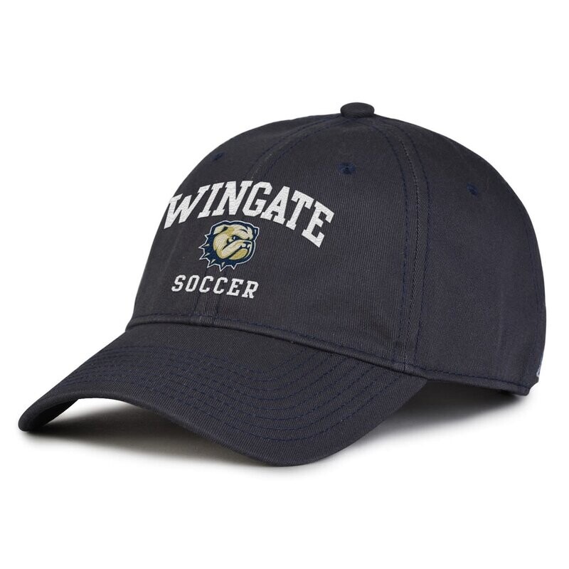 Deep Navy Wingate Dog Head Soccer Unstructured Adjustable Hat