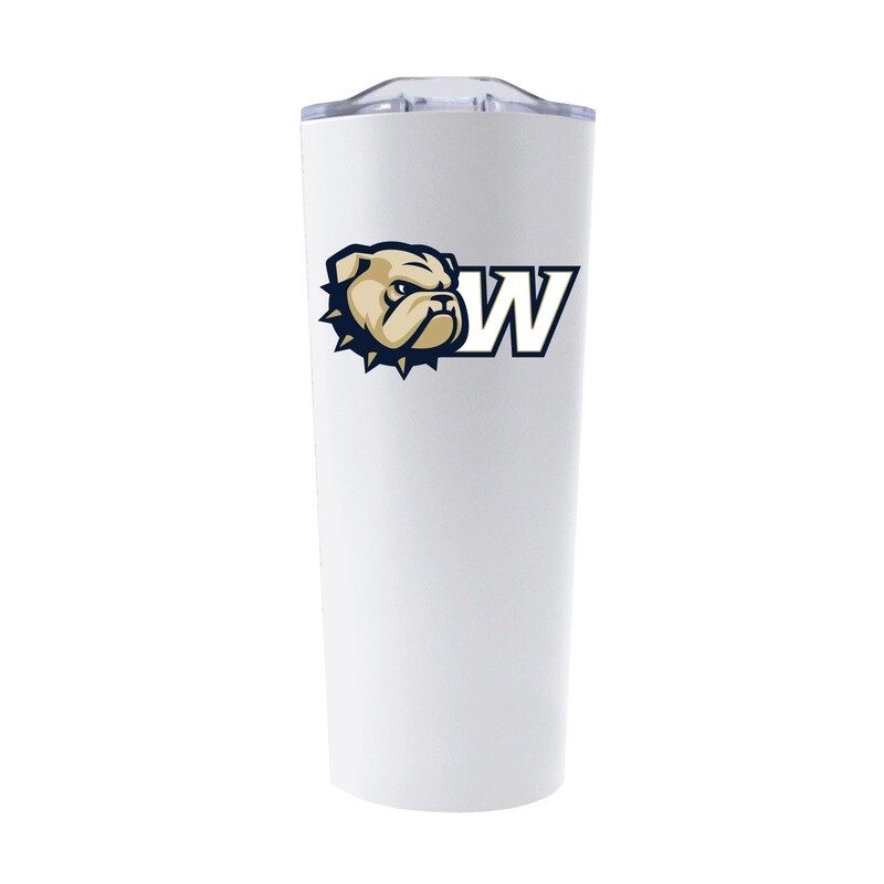 22oz White Dog Head W MyBevi Bermuda Stainless Closure Lid Tumbler