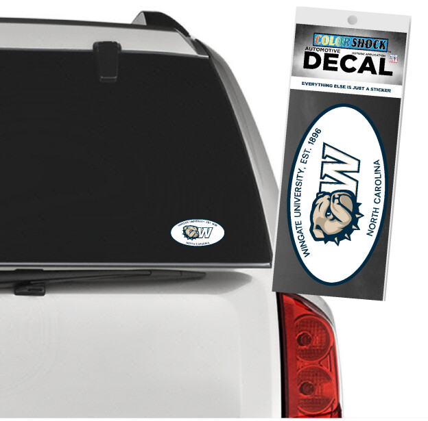 Wingate University Est 1896 NC Oval Decal