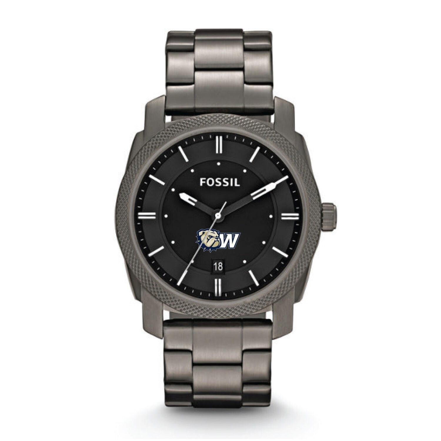 Smoke Stainless Steel Dog Head W Watch
