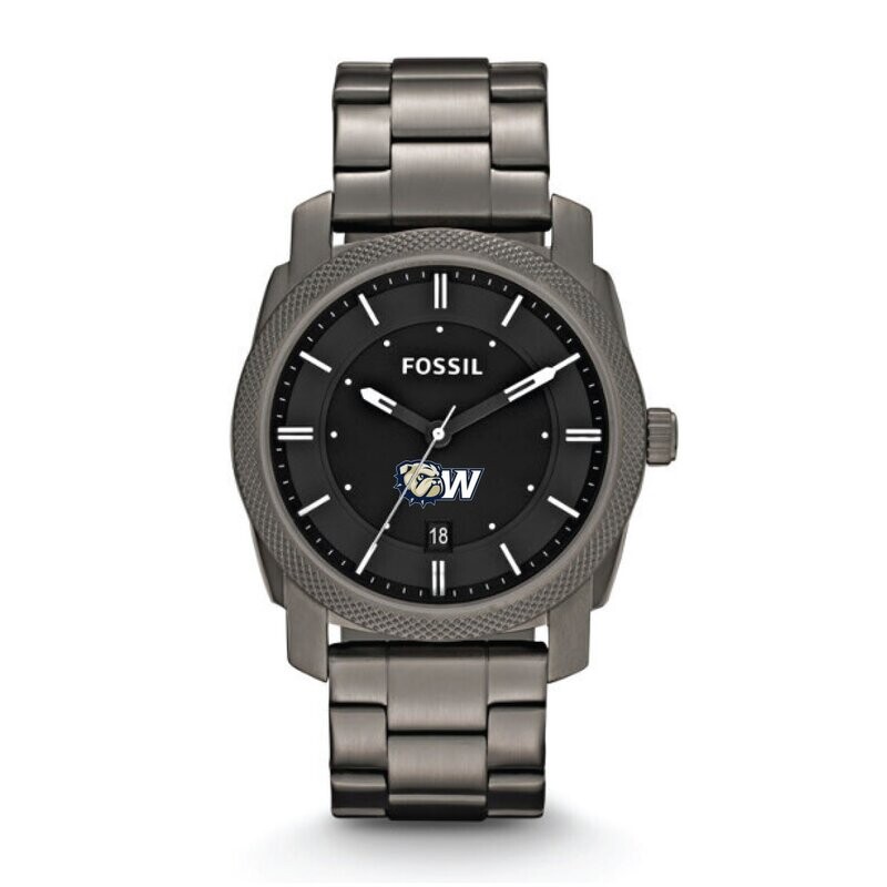 Smoke Stainless Steel Dog Head W Watch