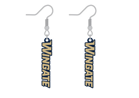 Navy Wingate Wichita Acrylic Earrings