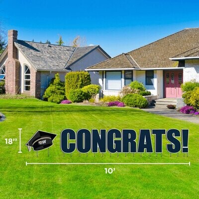DROP SHIP ONLY Congrats Yard Sign (ONLINE ONLY)