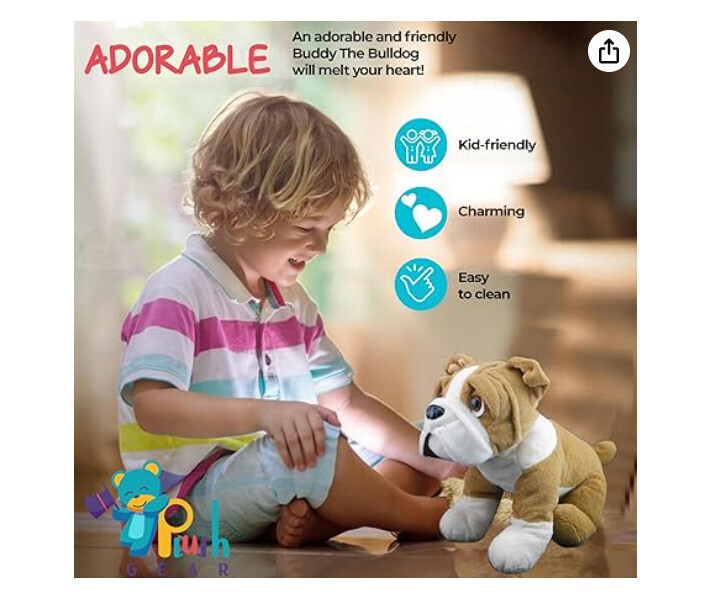 16" Buddy The Bulldog Plush