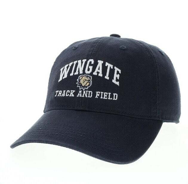 Navy EZA Wingate Dog Head Track and Field Unstructured Adjustable Hat