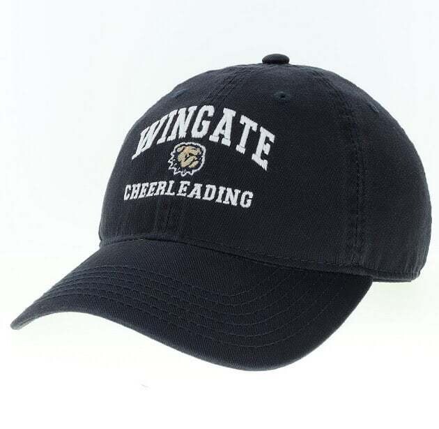Navy EZA Wingate Dog Head Cheerleading Unstructured Adjustable Hat