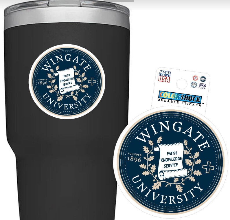 3.2 &quot;x 3.2&quot; Wingate Seal Durable Sticker